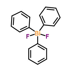 Difluoro(triphenyl)-λ5-bismuthane Structure