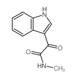 2-(1H-indol-3-yl)-N-methyl-2-oxo-acetamide结构式
