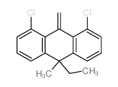 1,8-dichloro-10-ethyl-10-methyl-9-methylidene-anthracene结构式