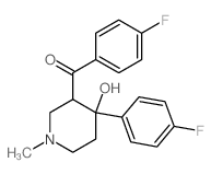 Methanone,(4-fluorophenyl)[4-(4-fluorophenyl)-4-hydroxy-1-methyl-3-piperidinyl]- structure