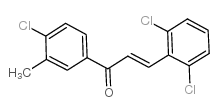 1-(4-氯-3-甲基苯基)-3-(2,6-二氯苯基)-2-丙烯-1-酮结构式
