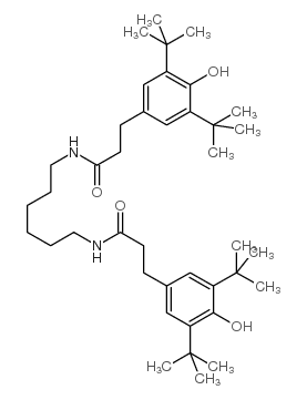 N,N'-(己烷-1,6-二基)双[3-(3,5-二叔丁基-4-羟苯基)丙酰胺]结构式