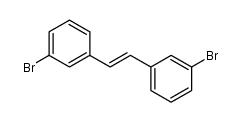 (E)-1,2-双(3-溴苯基)乙烯结构式