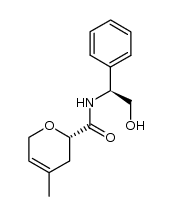 (S)-3,6-dihydro-4-methyl-2H-pyran-2-carboxylic acid (S)-phenylglycinol amide结构式