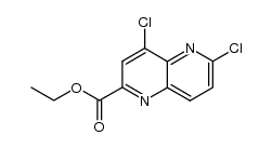 4,6-dichloro-[1,5]naphthylidine-2-carboxylic acid ethyl ester Structure