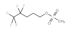 4,4,5,5,5-五氟戊基甲烷磺酸酯结构式