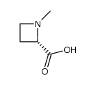 1-甲基-(2S)-2-氮杂环丁烷羧酸结构式
