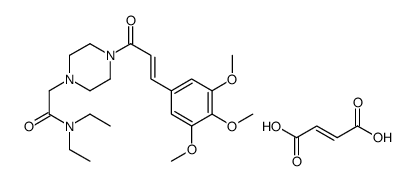 (Z)-but-2-enedioic acid,N,N-diethyl-2-[4-[(E)-3-(3,4,5-trimethoxyphenyl)prop-2-enoyl]piperazin-1-yl]acetamide Structure