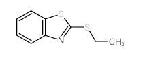 2-(乙硫基)苯并噻唑结构式
