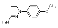 1-(4-甲氧基-苯基)-4,5-二氢-1H-吡唑-3-胺结构式