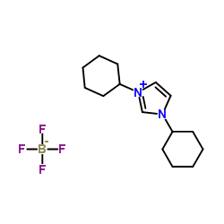 1,3-dicyclohexylimidazol-1-ium;tetrafluoroborate Structure