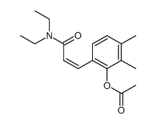 6-[(Z)-2-(diethylcarbamoyl)vinyl]-2,3-dimethylphenyl acetate Structure