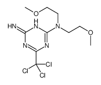2-N,2-N-bis(2-methoxyethyl)-6-(trichloromethyl)-1,3,5-triazine-2,4-diamine Structure
