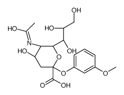(2R,4S,5R,6R)-5-acetamido-4-hydroxy-2-(3-methoxyphenoxy)-6-[(1R,2R)-1,2,3-trihydroxypropyl]oxane-2-carboxylic acid Structure