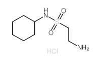 2-Amino-ethanesulfonic acid cyclohexylamide hydrochloride Structure