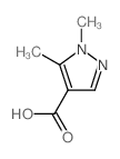 1,5-二甲基-1H-吡唑-4-羧酸结构式