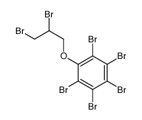 1,2,3,4,5-pentabromo-6-(2,3-dibromopropoxy)benzene结构式