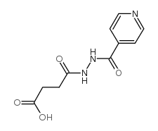 4-氧代-4-[N'-(吡啶-4-羰基)-肼基]-丁酸结构式