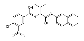 Benzamide, 4-chloro-N-[2-methyl-1-[(2-naphthalenylamino)carbonyl]propyl]-3-nitro- (9CI)结构式