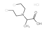 N,N-BIS(β-CHLOROETHYL)-dl-ALANINE HYDROCHLORIDE structure