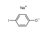 sodium salt of 4-iodophenol Structure