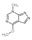 4-甲氧基-7-甲基-7h-吡唑并[3,4-d]嘧啶结构式