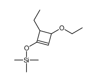 (9CI)-[(3-乙氧基-4-乙基-1-环丁-1-基)氧基]三甲基-硅烷结构式