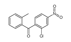 (2-氯-4-硝基苯基)(2-甲苯基)甲酮结构式