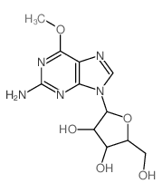 9H-Purin-2-amine,6-methoxy-9-b-D-xylofuranosyl- picture