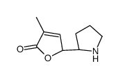 (2R)-4-methyl-2-[(2S)-pyrrolidin-2-yl]-2H-furan-5-one结构式