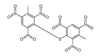 2-methyl-4-(3-methyl-2,4,6-trinitrophenyl)sulfanyl-1,3,5-trinitrobenzene结构式