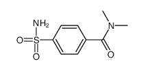 4-(氨基磺酰基)-N,N-二甲基苯甲酰胺结构式