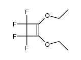 1,2-diethoxy-3,3,4,4-tetrafluoro-cyclobutene结构式