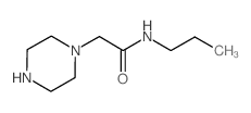 2-哌嗪-1-基-n-丙基乙酰胺结构式