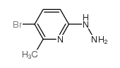 3-溴-6-肼基-2-甲基吡啶结构式