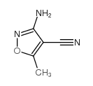 3-amino-5-methyl-1,2-oxazole-4-carbonitrile结构式