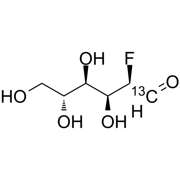2-Deoxy-2-fluoro-D-glucose-13C Structure