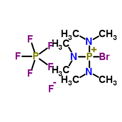 Bromotris(dimethylamino)phosphonium hexafluorophosphate structure