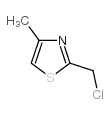 2-(氯甲基)-4-甲基噻唑结构式