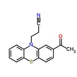 2-Acetyl-10H-phenothiazine-10-propanenitrile结构式