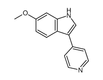 6-methoxy-3-pyridin-4-yl-indole Structure