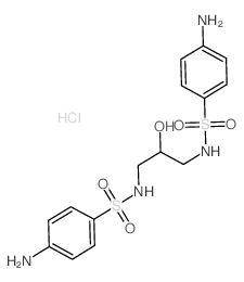 4-amino-N-[3-[(4-aminophenyl)sulfonylamino]-2-hydroxy-propyl]benzenesulfonamide Structure