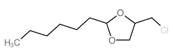 1,3-Dioxolane, 4-(chloromethyl)-2-hexyl-结构式