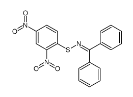 N-(2,4-dinitrophenyl)sulfanyl-1,1-diphenylmethanimine结构式