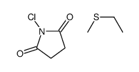 1-chloropyrrolidine-2,5-dione,methylsulfanylethane Structure