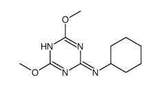 N-cyclohexyl-4,6-dimethoxy-1,3,5-triazin-2-amine Structure