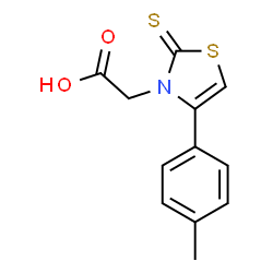 [4-(4-methylphenyl)-2-thioxo-1,3-thiazol-3(2H)-yl]acetic acid Structure