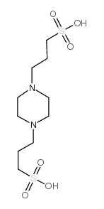 1,4-Piperazinedipropanesulfonic acid Structure