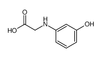 2-(3-hydroxyanilino)acetic acid Structure