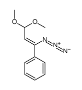 (1-azido-3,3-dimethoxyprop-1-enyl)benzene结构式